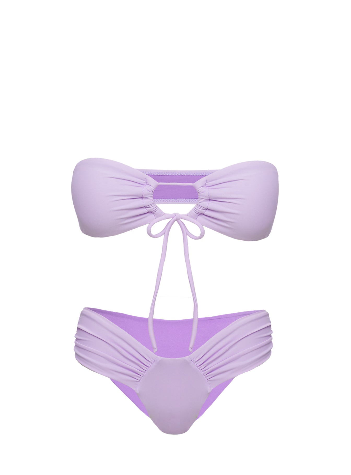 Tropical Vibes Bandeau Bikini Top Purple - Image 5