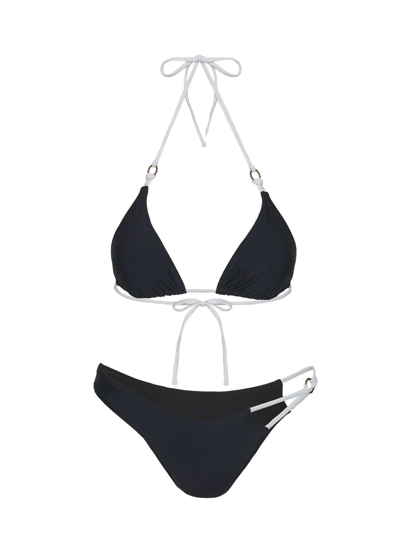 Stellie High Cut Bikini Bottom Black - Image 5