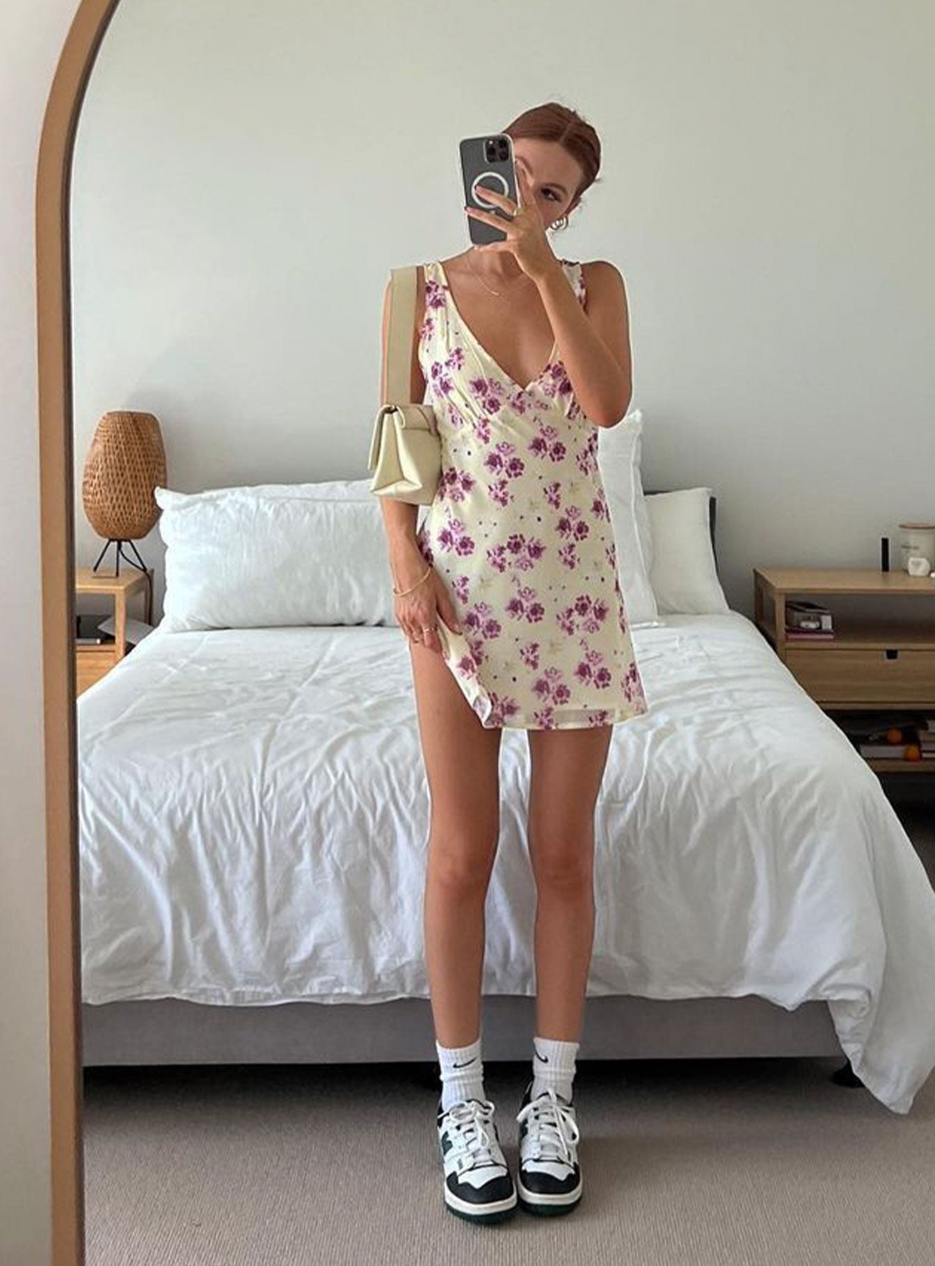 Nellie Mini Dress Yellow Floral - Image 12
