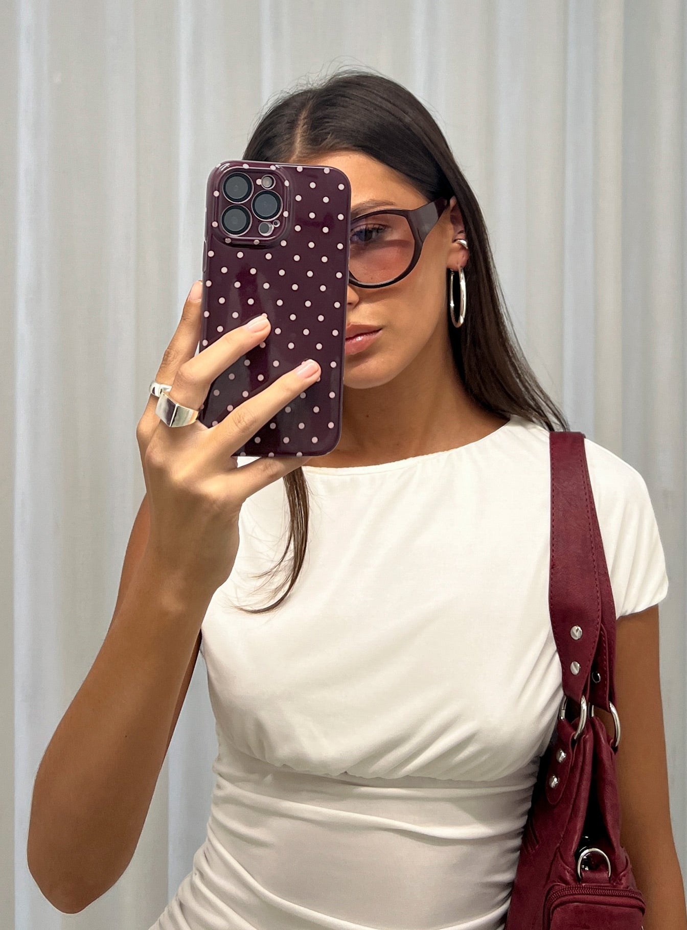 What You Wanted Iphone Case Brown Polka - Image 3